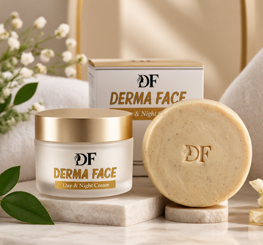 DF Derma Face Cream & Soap Combo – Day & Night Cream + Face Soap